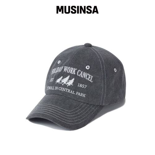 BAUF HWC 棒球帽 [PIGMENT 泥膜] MUSINSA韩国官网直邮进口