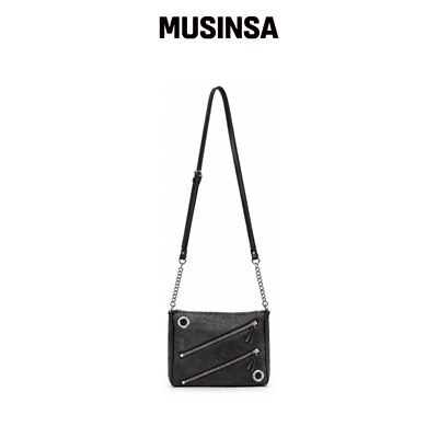 SQUARELINE DUSK 迷你包_黑色 MUSINSA韩国官网直邮进口