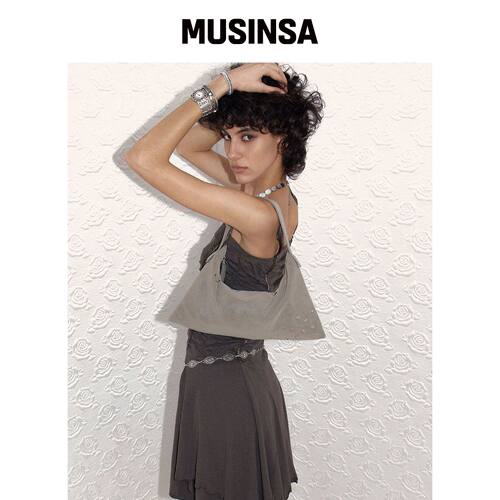 SAND MUSEUM RORA HOBO BAG MINI [卡其米色]韩国官网直邮进口