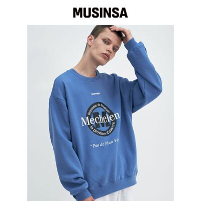 STAFFONLY MECHELEN 卫衣（天蓝色） MUSINSA韩国直邮官方正品
