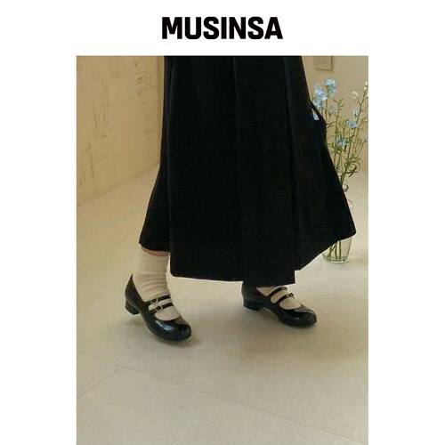 LEVASE 例如) lou mary jane pumps-black 2cm M韩国官网直邮进口