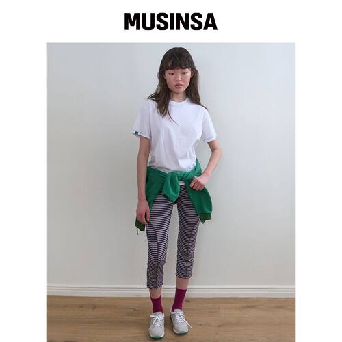 NOCONTENT 331. 条纹打底裤 _ 文胸绑带 MUSINSA韩国官网直邮进口