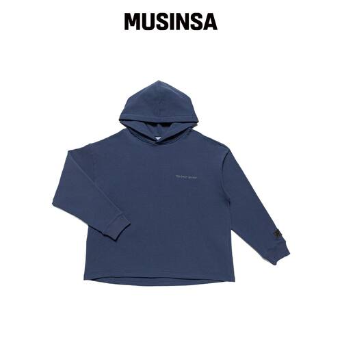 TEN PAST SEVEN 超大球拍连帽衫 - blue MUSINSA韩国官网直邮进口