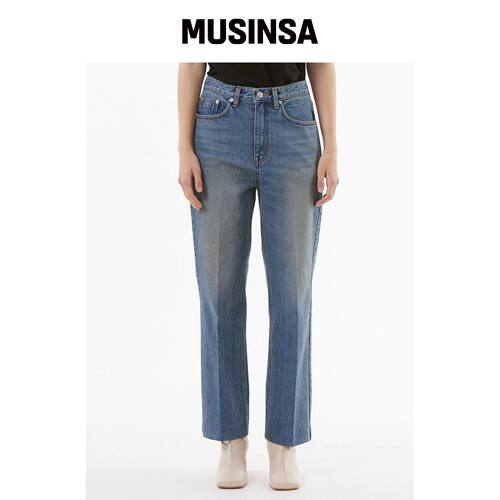 UNKNOWN PLANET UP-329 直筒牛仔裤 MUSINSA韩国直邮官方正品