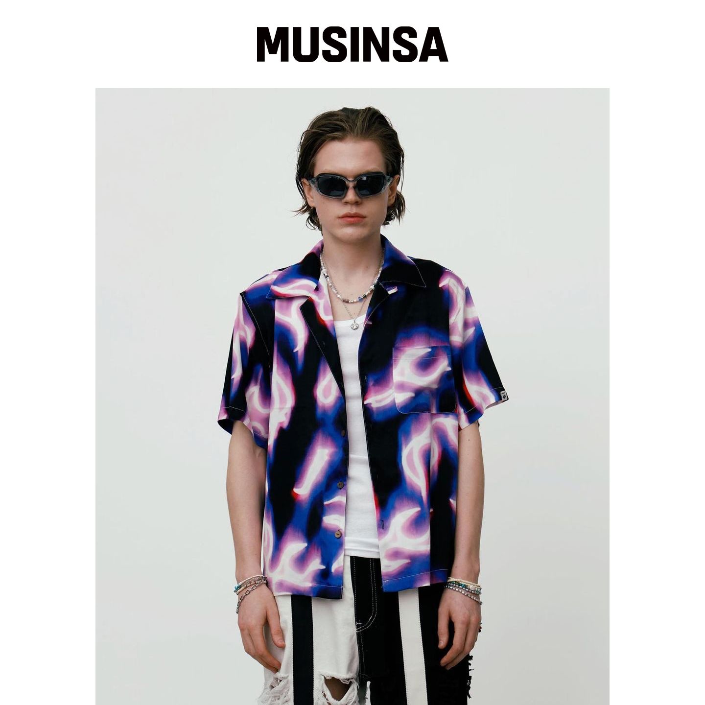 ESEELMI THUNDERBOLT CUBAN PLANTER’S SHIRT M韩国官网直邮进口