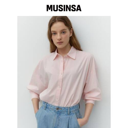 DEPOUND 超大球拍衬衫 [打火机 PINK] MUSINSA韩国官网直邮进口