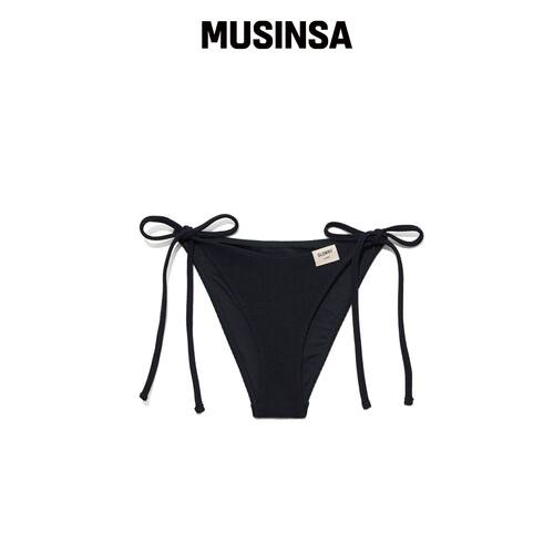 GLOWNY G WAFFLE BIKINI BOTTOM (海军蓝) MUSIN韩国官网直邮进口