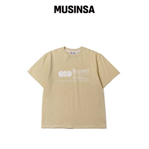 SUKU Record T恤-柠檬韩国官网直邮进口MUSINSA