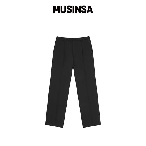 NONBLANK 宽松版型slacks_BLACK MUSINSA韩国官网直邮进口