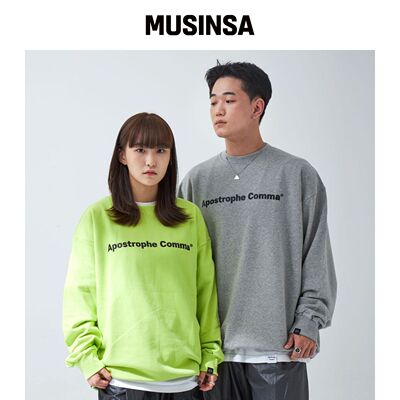 APOSTROPHE COMMA 基础全名logo运动卫裤（泥膜/韩国官网直邮进口
