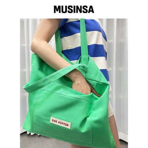 DER KOFFER SHOPPER POCKET BAG [L/绿色] MUSIN韩国官网直邮进口