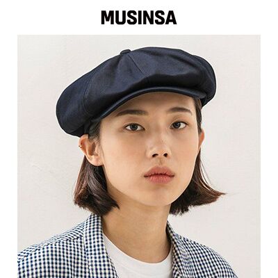 MILLIONAIRE HATS 粗犷面料报童帽 [海军蓝] MUS韩国官网直邮进口
