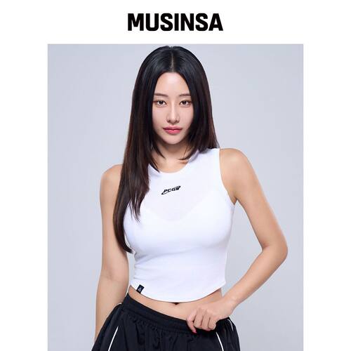 PHYSICAL GARMENTS P5038 女款简约 cropped top韩国官网直邮进口