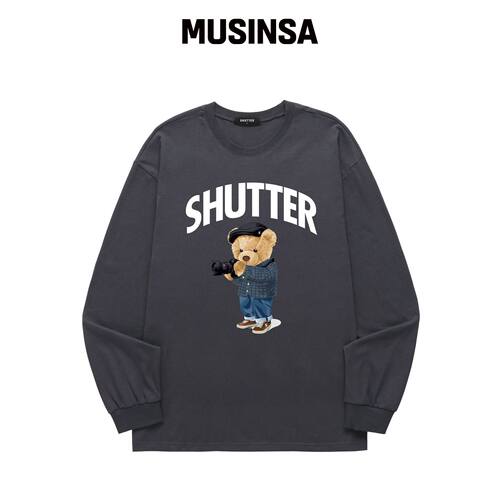 SHUTTER CAMERA BEAR 长袖（SLS037）茶色韩国官网直邮进口