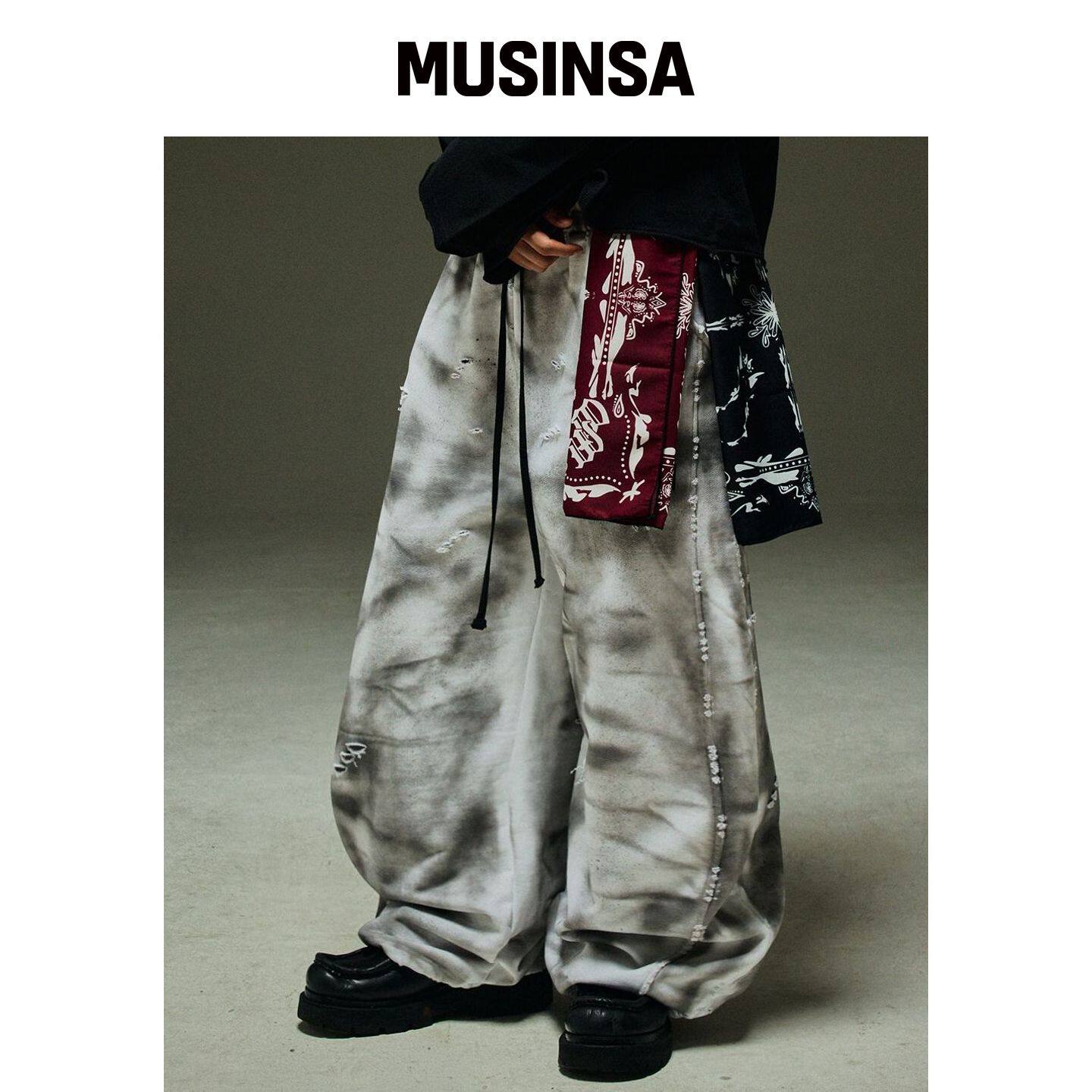 MWOONG 做旧 P 灰白 B MUSINSA韩国官网直邮进口