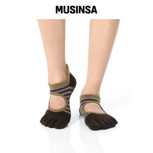 THUMBTOE 橄榄绿普拉提防滑分趾袜 MUSINSA韩国官网直邮进口