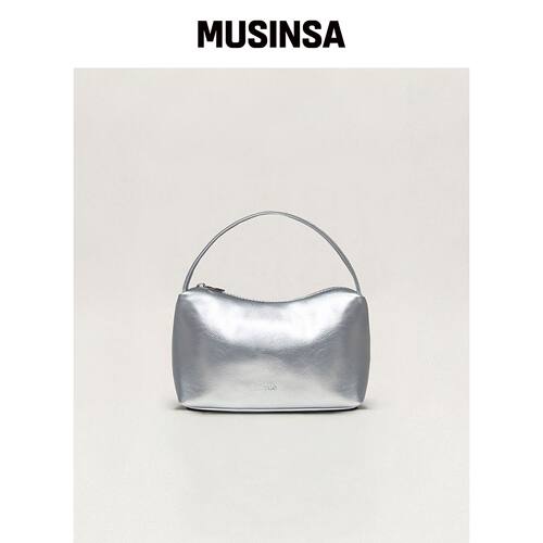 TUO PUDDING BAG_光泽银色韩国官网直邮进口MUSINSA