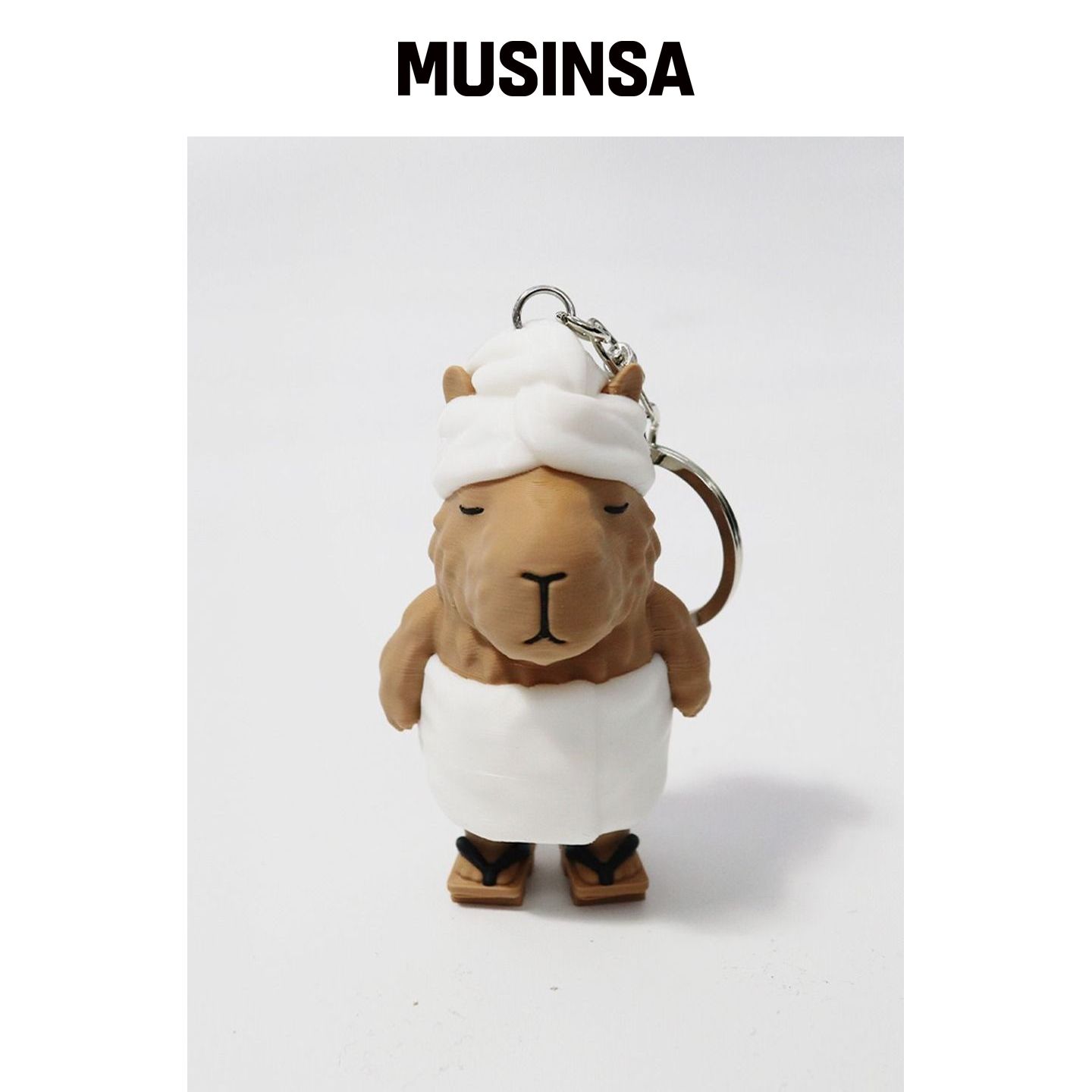 PLZPROJECT SAUNA CAPYBARA 钥匙扣 MUSINSA韩国官网直邮进口图片