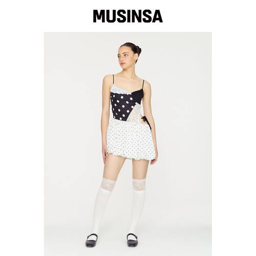 GLOWNY LOVE CRUSH MINI DRESS (MONO) MUSINSA韩国官网直邮进口