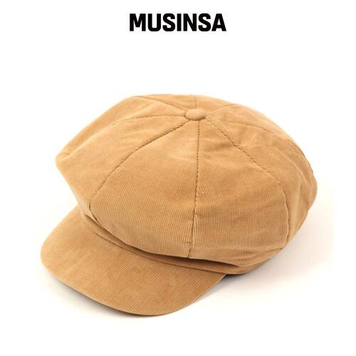 UNIVERSAL CHEMISTRY CORDUROY BEIGE 报童帽 MU韩国官网直邮进口