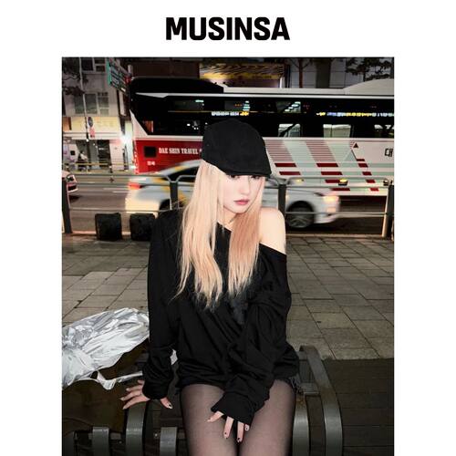 CHICKS 诺丁山女款单肩长袖（3色） MUSINSA韩国直邮官方正品
