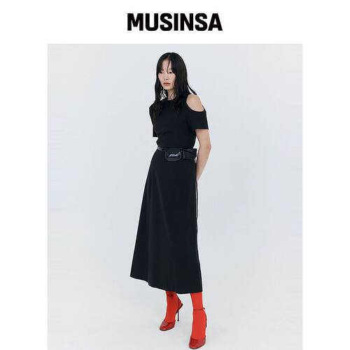 WNDERKAMMER Puff Holiday Dress_黑色韩国官网直邮进口MUSINSA