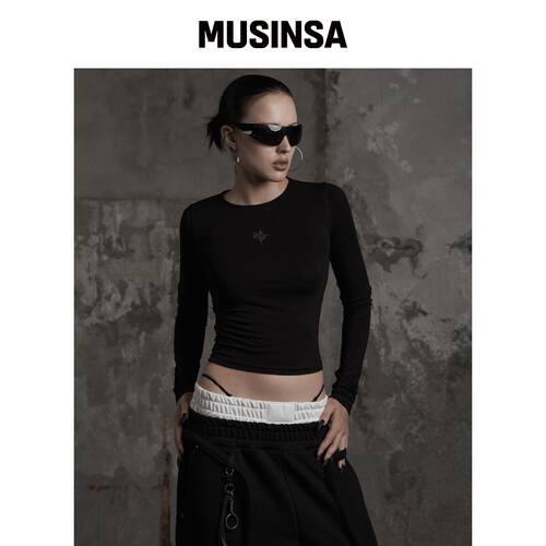 ANIV SIGNATURE SKIN 黑色T恤 MUSINSA韩国官网直邮进口