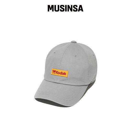 KODAK 标志性版型 COLORPLUS 棒球帽 灰色 MUSIN韩国官网直邮进口