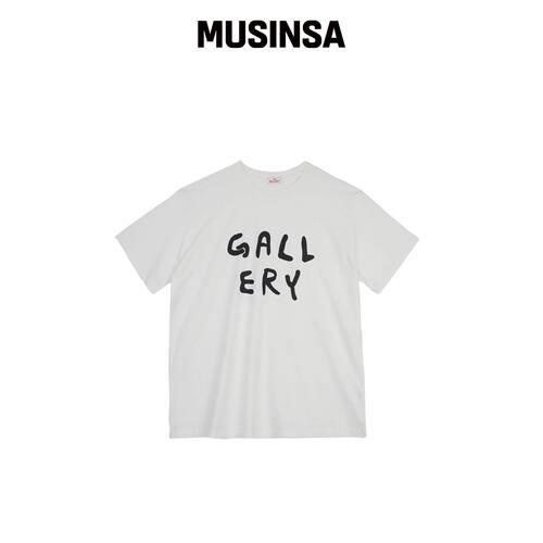1011 GALLERY Gallery Logo T恤 - 白色韩国官网直邮进口MUSINSA