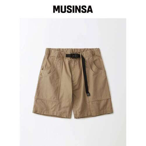 OUTSTANDING CANVAS CLIMBING BELTED SHORTS_米韩国官网直邮进口