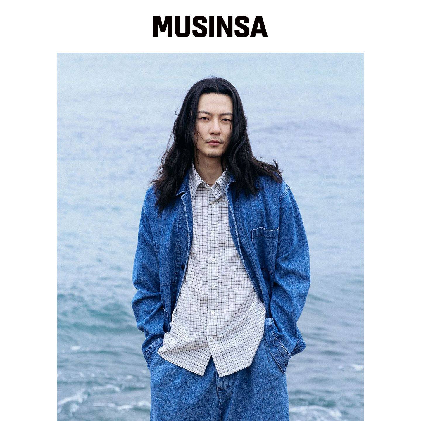 FAKE CAMPER 牛仔外套蓝色早秋休闲上衣MUSINSA韩国官网直邮进口