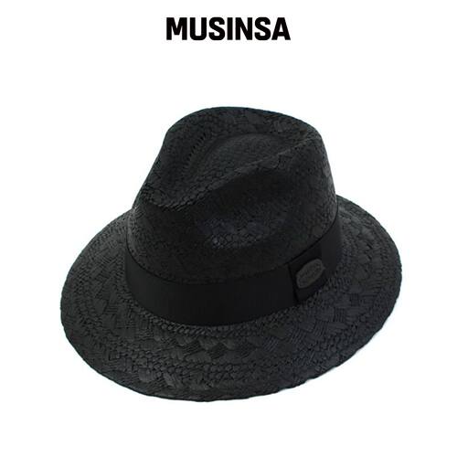 UNIVERSAL CHEMISTRY 现代黑色panama帽子 MUSIN韩国官网直邮进口