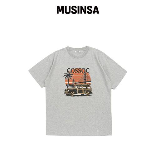 COSO 眼线笔 TRAVEL 短袖T恤（GREY）韩国官网直邮进口MUSINSA