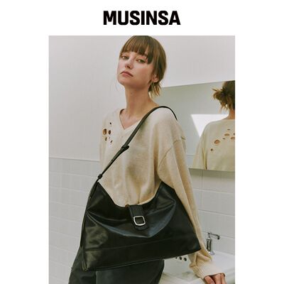 SEMICODE veil bag - black韩国官网直邮进口MUSINSA