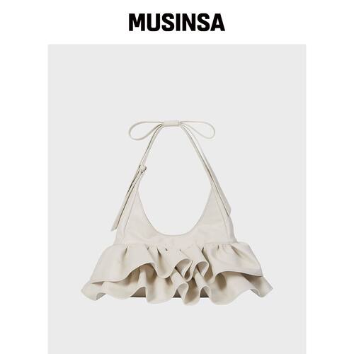 ALKI ALKA Rivv荷叶边包（象牙色） MUSINSA韩国官网直邮进口