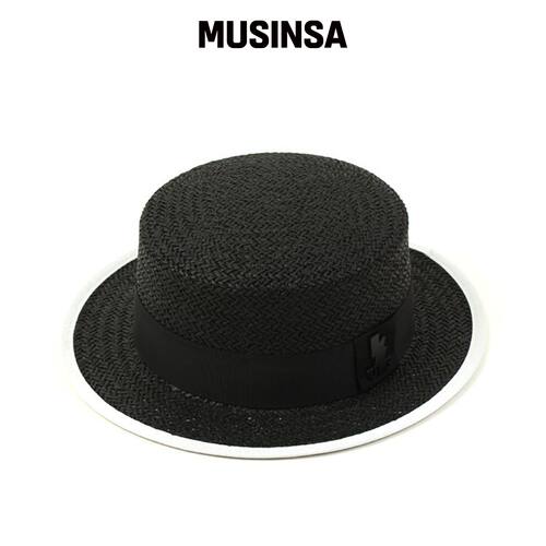 UNIVERSAL CHEMISTRY Taping Black Panama Hat 韩国官网直邮进口