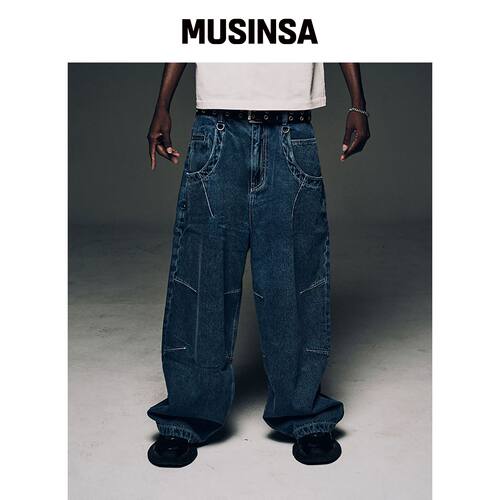 CORNERBLESS ESSENTIAL LIGHT WIDE DENIM PANTS韩国官网直邮进口