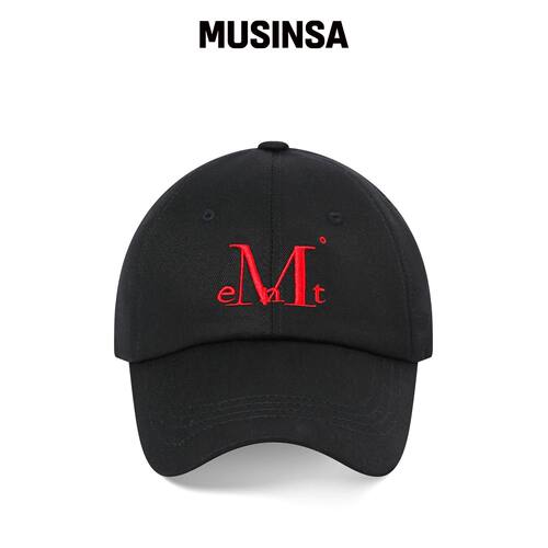MUCENT SIGNATURE 棒球帽（黑色（红色logo）） 韩国官网直邮进口