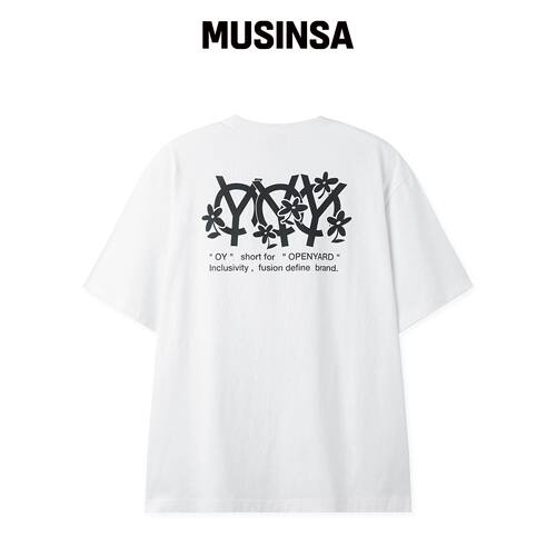 OY BLOOM LOGO TEE - 白色韩国官网直邮进口