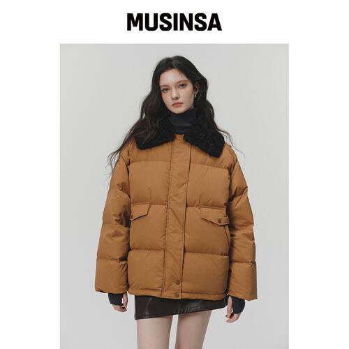 LENINA PEPI 鸭绒羽绒服_驼色 MUSINSA韩国官网直邮进口