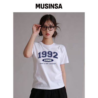 LIKE THE MOST 1992 女款常规基础款T恤 MUSINSA韩国直邮官方正品