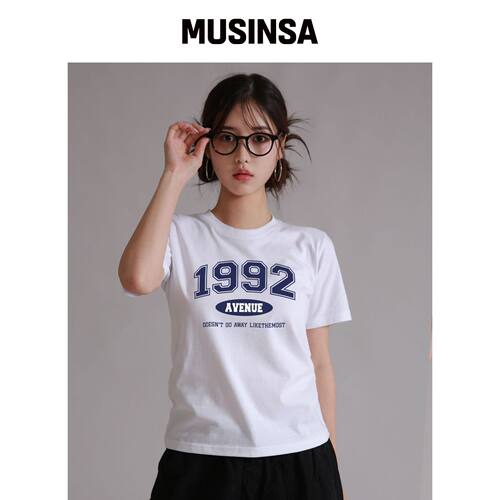 LIKE THE MOST 1992 女款常规基础款T恤 MUSINSA韩国直邮官方正品