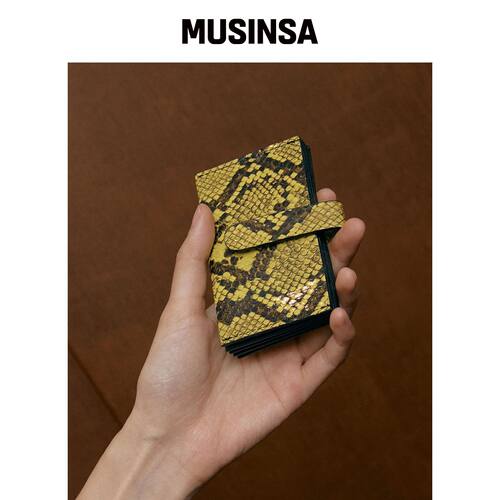 CHRISTINE PROJECT ACCORDION CARD WALLET(青柠韩国官网直邮进口