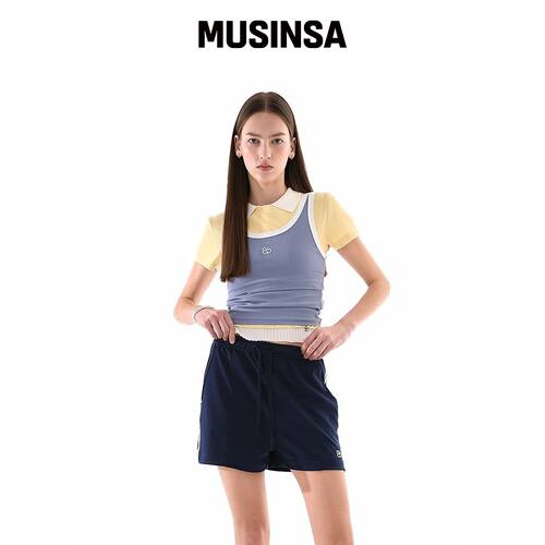 Bb' BENETTON MINI LIP STRETCH 无袖上衣 (蓝色韩国官网直邮进口