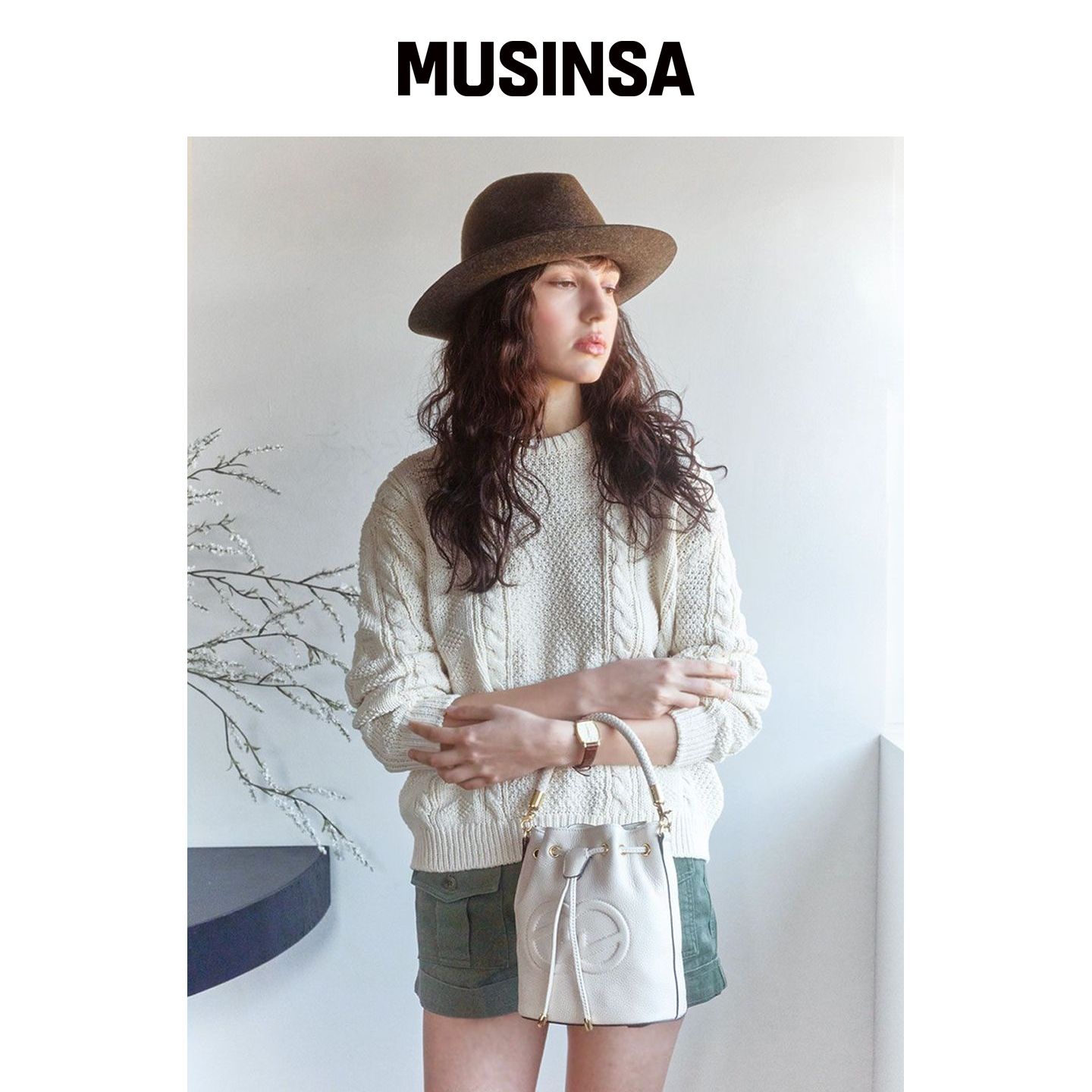 ELEGANCE PARIS MONJU 水桶包 BOSH017H MUSINSA韩国官网直邮进口
