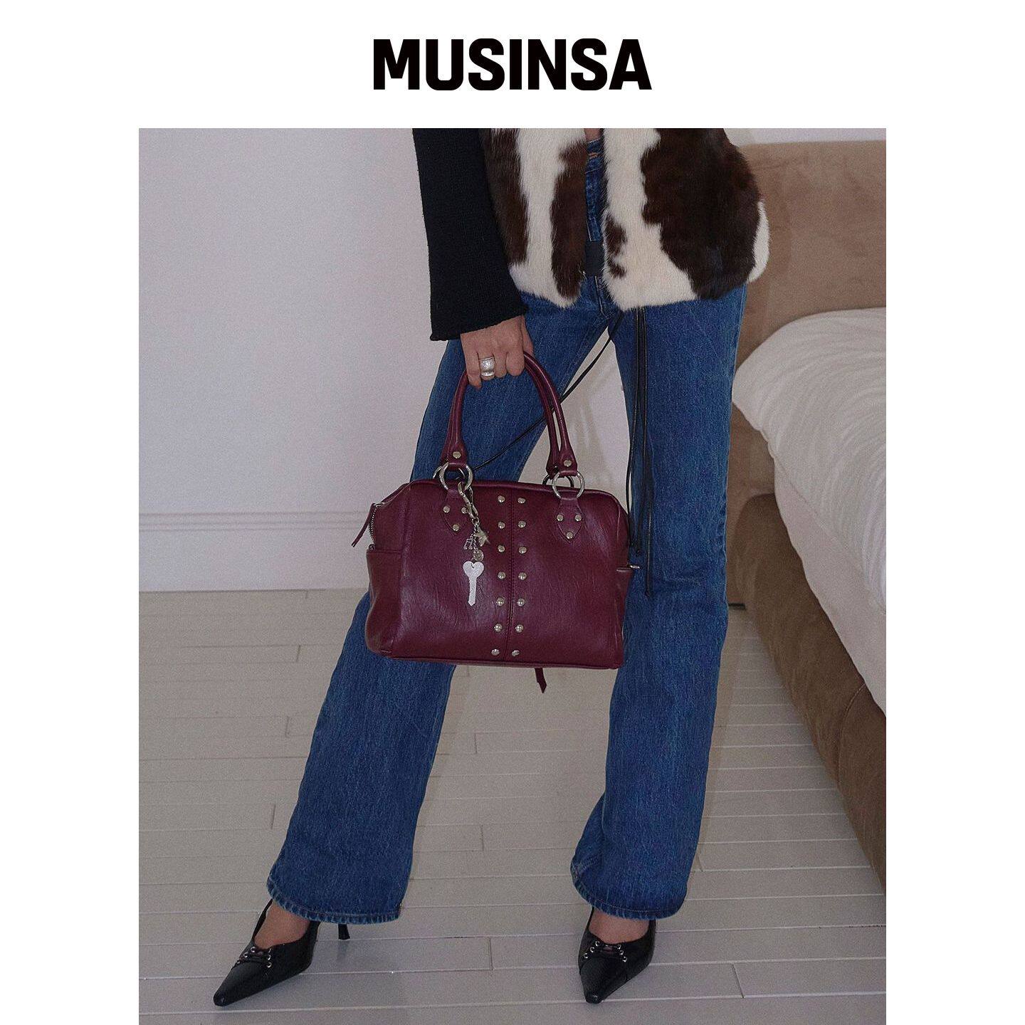 SAND MUSEUM MAGAZINE BAG MINI  [红酒色] MUSI韩国官网直邮进口