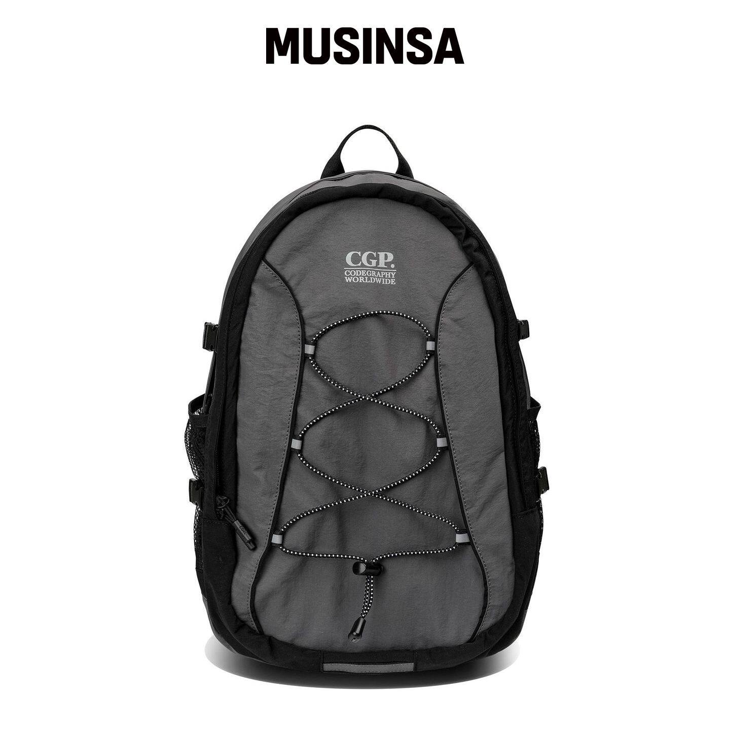 CGP 方形标志绳带背包_黑色 MUSINSA韩国直邮官方正品