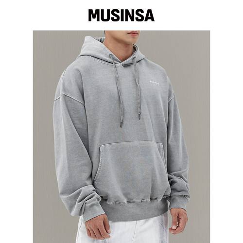 NINEZ PIGMENT染色连帽卫衣 23HD05 MUSINSA韩国官网直邮进口