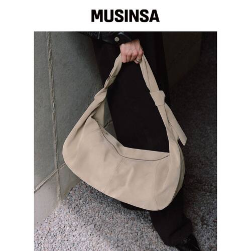 OVHEE Elva Hobo Bag_hobo包_太妃糖色 MUSINSA韩国直邮官方正品