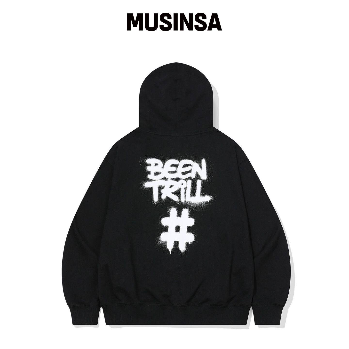 BEENTRILL 口腔喷雾 TAG 连帽拉链衫(黑色) MU韩国官网直邮进口